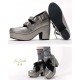 Iris Corolla Customize B Three-Buckle Chunky Platform Shoes(Reservation/3 Colours/Full Payment Without Shipping)